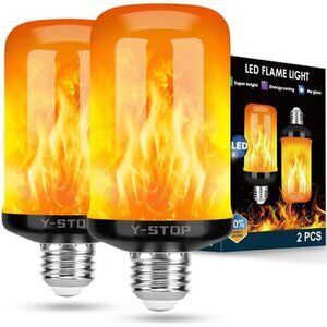 Upgraded LED Flame Light Bulbs, 4 Modes Flickering Light Bulb